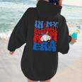 In My Baseball Mom Era Groovy Baseball Mother's Day US Flag Women Hoodie Back Print In My Baseball Mom Era Groovy Baseball Mother's Day US Flag Women Hoodie Back Print