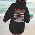 Baseball Mom Inside Us All There Lives a Zombie Sport Women Hoodie Back Print