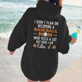 I Didn't Plan On Becoming a Baseball Mom Women Hoodie Back Print