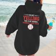 I'm Not Yelling This Is My Normal Baseball Mom Voice Women Hoodie Back Print I'm Not Yelling This Is My Normal Baseball Mom Voice Women Hoodie Back Print