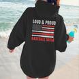 Loud & Proud Baseball Mom Sport Women Hoodie Back Print Loud & Proud Baseball Mom Sport Women Hoodie Back Print