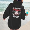 Mother's Day Baseball Mom Women Hoodie Back Print Mother's Day Baseball Mom Women Hoodie Back Print