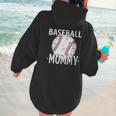 Vintage Baseball Mommy Mother's Day Sports Lover Mom Women Hoodie Back Print Vintage Baseball Mommy Mother's Day Sports Lover Mom Women Hoodie Back Print