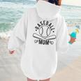 Baseball Mom Homerun Best Mom Sport Athlete Women Hoodie Back Print