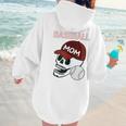 Baseball Mom Skull Sports Skeleton Women Hoodie Back Print Baseball Mom Skull Sports Skeleton Women Hoodie Back Print