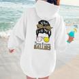 Busy Raising Ballers Tennis Baseball Mom Messy Bun Leopard Women Hoodie Back Print Busy Raising Ballers Tennis Baseball Mom Messy Bun Leopard Women Hoodie Back Print
