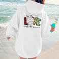 For The Love Of The Game Day Baseball Mom Cheering Lovers Women Hoodie Back Print For The Love Of The Game Day Baseball Mom Cheering Lovers Women Hoodie Back Print