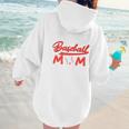 Somebody's Loud Mouth Baseball Mom Mama Premium Women Hoodie Back Print