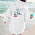 Sorry Can't Baseball Bye Baseball Mom Men Women Kids Premium Women Hoodie Back Print Sorry Can't Baseball Bye Baseball Mom Men Women Kids Premium Women Hoodie Back Print