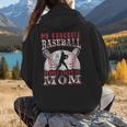 My Favorite Baseball Player Calls Me Mom Proud Baseball Mom Women Hoodie Back Print