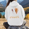 Ball Mom Heart Basketball Baseball Mom Premium Women Hoodie Back Print Ball Mom Heart Basketball Baseball Mom Premium Women Hoodie Back Print