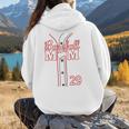 Baseball Mom 29 Number 29 Jersey Team Numbered Jersey Women Hoodie Back Print