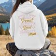 Baseball Mom Crazy Proud Always Loud Mother's Day Premium Women Hoodie Back Print