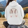 Baseball Mom Vintage Baseball Ball Mama Women Hoodie Back Print Baseball Mom Vintage Baseball Ball Mama Women Hoodie Back Print
