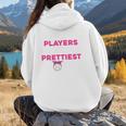 Baseball Players Have The Prettiest Moms Baseball Moms Women Hoodie Back Print