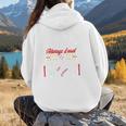Crazy Proud Always Loud Baseball Mom Mother's Day Premium Women Hoodie Back Print