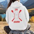Cute Baseball Mom Out Of Your League Mommy Sports Players Premium Women Hoodie Back Print