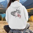 That's My Boy Leopard Heart Baseball Mom Women Hoodie Back Print That's My Boy Leopard Heart Baseball Mom Women Hoodie Back Print