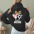 Ball Mom Soccer Baseball Mom Heart Women Hoodie Back Print Ball Mom Soccer Baseball Mom Heart Women Hoodie Back Print