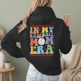 In My Baseball Mom Era Tee Bunny Ears Rabbit Baseball Women Hoodie Back Print
