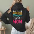 Baseball Mom Quote Vintage Retro Baseball Saying Women Hoodie Back Print Baseball Mom Quote Vintage Retro Baseball Saying Women Hoodie Back Print