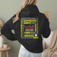 Baseball Mom Traits For Great Mothers Grey And Yellow Women Hoodie Back Print Baseball Mom Traits For Great Mothers Grey And Yellow Women Hoodie Back Print