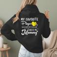 My Favorite Player Calls Me Mommy Softball Baseball Mom Women Hoodie Back Print My Favorite Player Calls Me Mommy Softball Baseball Mom Women Hoodie Back Print