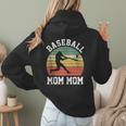 Vintage Baseball Mom Mom Baseball Lover Women Hoodie Back Print Vintage Baseball Mom Mom Baseball Lover Women Hoodie Back Print