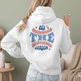 Tis The Season Baseball Mom Enthusiast Joy Women Hoodie Back Print