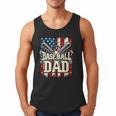 Baseball Dad American USA Flag Dada Men Baseball Fathers Day Men Tank Top