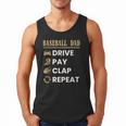 Baseball Dad Drive Pay Clap Repeat Father's Day Men Tank Top