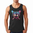 Baseball Ice Cream Drip Number 67 Player 67th Birthday Men Tank Top