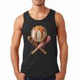 Baseball Ice Cream Drip Style Melting Ice Cream Youth Teen Men Tank Top