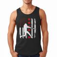 Baseball Silhouette Heart USA Flag Hearts American Boys Kids Men Tank Top