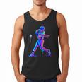 Ice Cream Drip Melting Baseball Bat Player Baseball Dad Men Tank Top