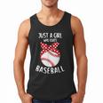 Just A Girl Who Loves Baseball Cute Retro Baseball Lover Men Tank Top