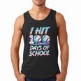 Kids 100 Days Of School 100th Day Baseball Ice Cream Drip Men Tank Top