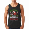 Most Likely To Play Baseball With Santa Christmas Pajamas Men Tank Top