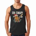 Oh Snap Gingerbreadman Christmas Baseball Humor Men Tank Top