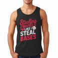 Stealing Hearts Like I Steal Bases Cute Baseball Valentine Men Tank Top