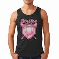 Strike Out Breast Cancer Baseball Drip For Boys Youth Men Tank Top