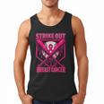 Strike Out Breast Cancer Baseball Ice Cream Drip Men Tank Top