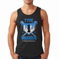 T1D Warrior Baseball Drip Diabetes Awareness Blue Ribbon Men Tank Top