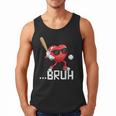 Valentines Bruh Red Heart Playing Baseball Men Boys Kids Men Tank Top