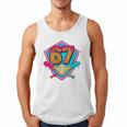 Baseball Drip Jersey Number 67 For Players & 67th Birthday Premium Tri-Blend Men Tank Top