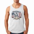 Patriotic Baseball Dad USA Flag American 4th Of July Men Tank Top