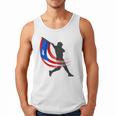 Puerto Rico Baseball Flag Player Boricua Heritage Sports Men Tank Top