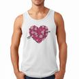 Valentine's Day Baseball Heart Softball Player Sports Lover Men Tank Top