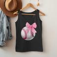 Cute Coquette Baseball Pink Bow Player & Fan Girls Men Tank Top