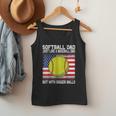 Softball Dad Like a Baseball Dad Father's Day USA Flag Men Tank Top Softball Dad Like a Baseball Dad Father's Day USA Flag Men Tank Top
